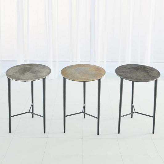 Circle Etched Accent Table