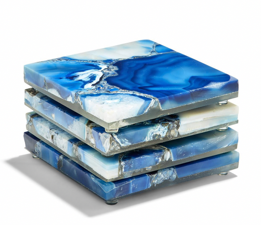 Blue Agate Coasters