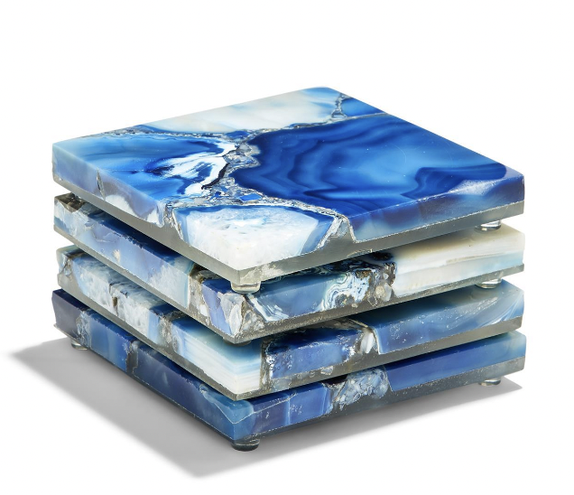 Blue Agate Coasters