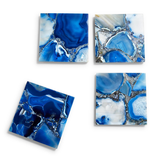 Blue Agate Coasters