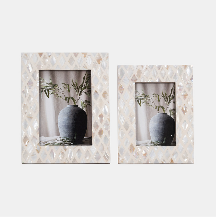 Capiz Diamond Frame