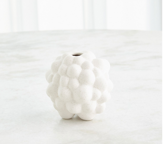 Bubble vase collection-volcanic white