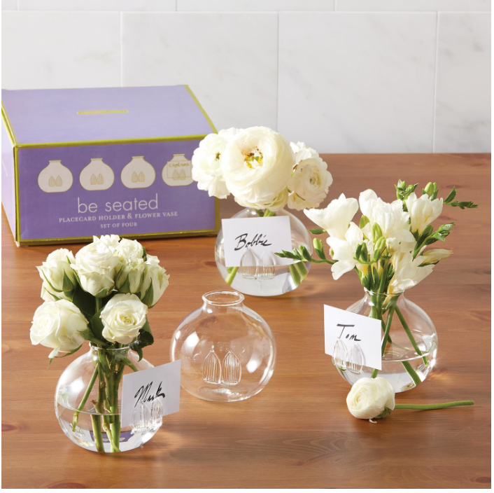 Seated Flower Place Card Holders