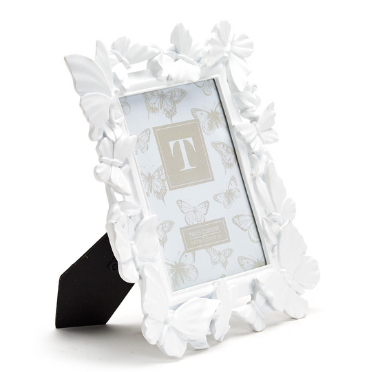 White Butterfly Frame
