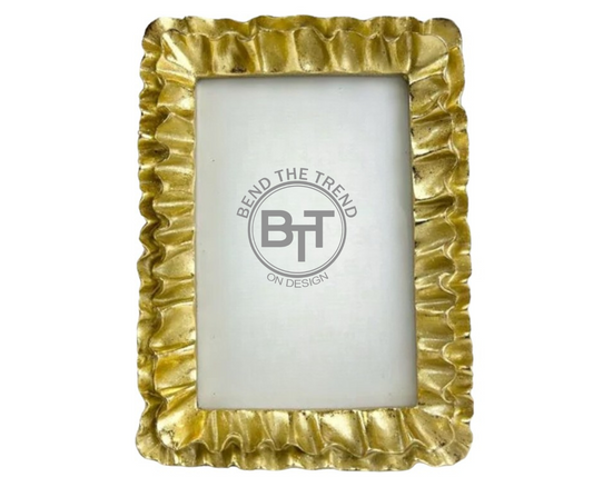 Gold Ruffle Frame
