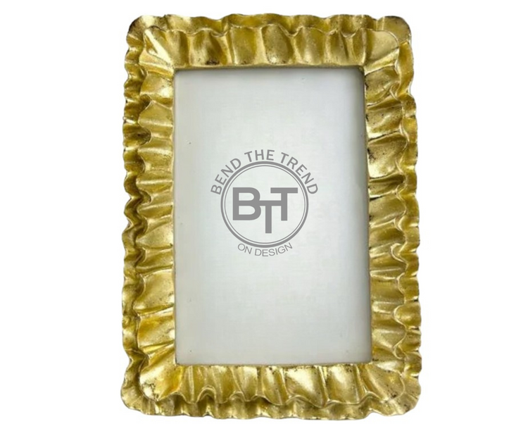 Gold Ruffle Frame