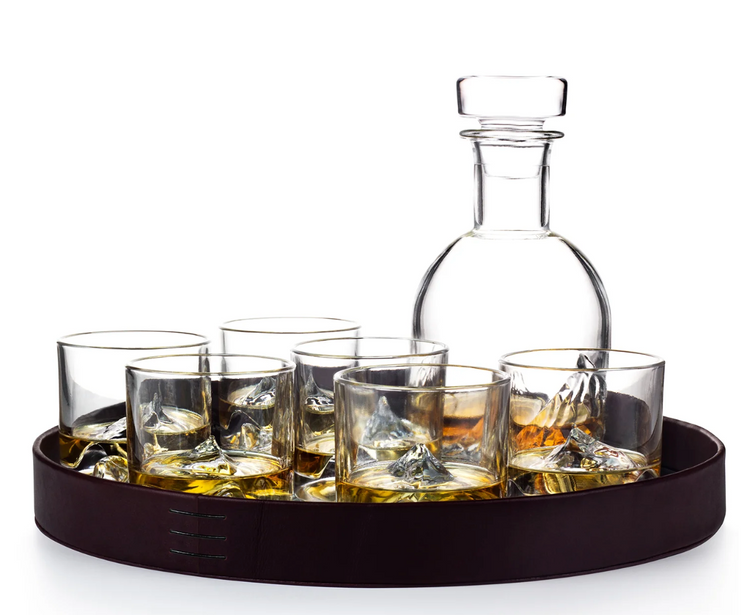 Freezable Mountain Range Whiskey Glasses