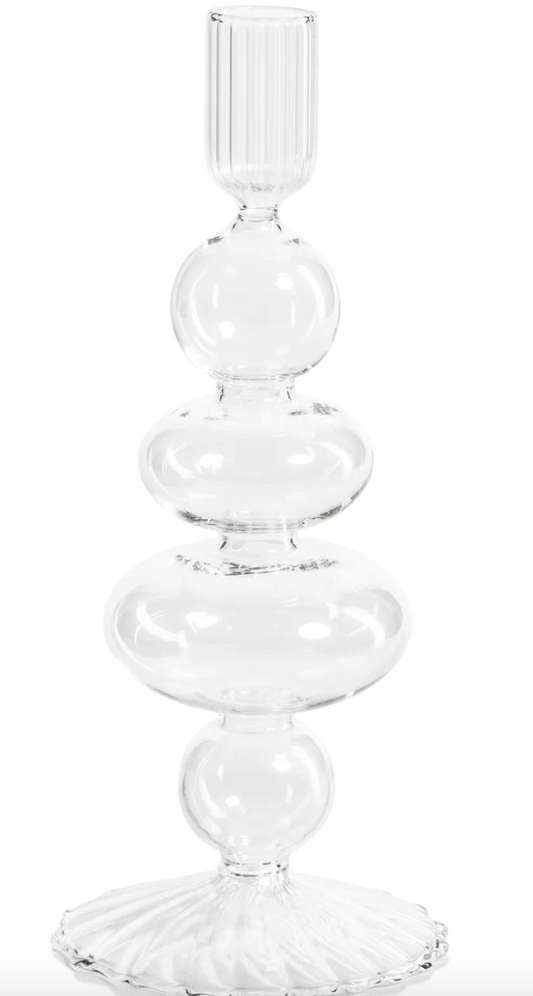 Glass Taper Candle Holder