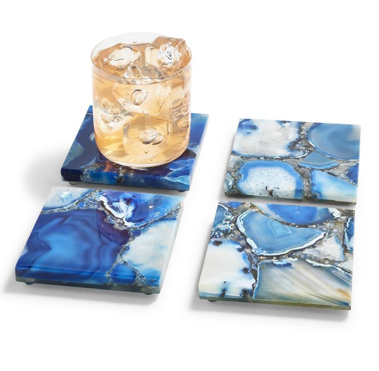 Blue Agate Coasters