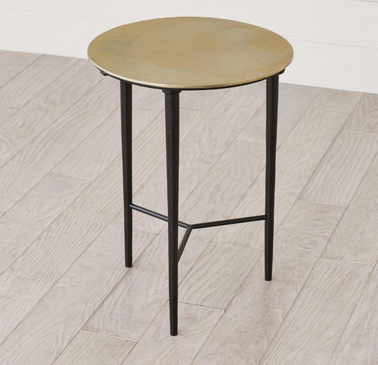 Circle Etched Accent Table