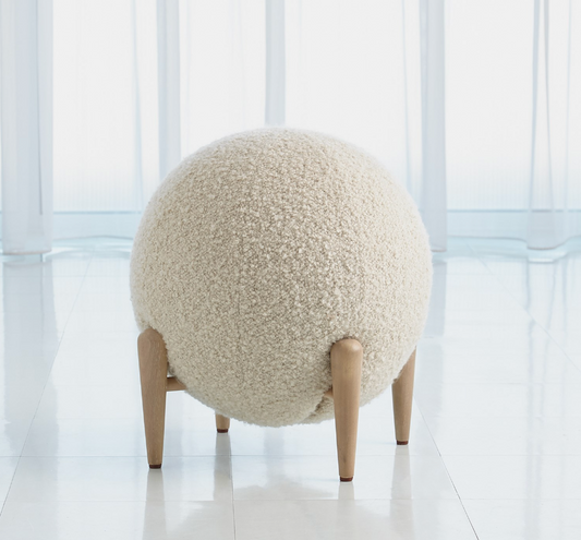 Shearling Ball Stool