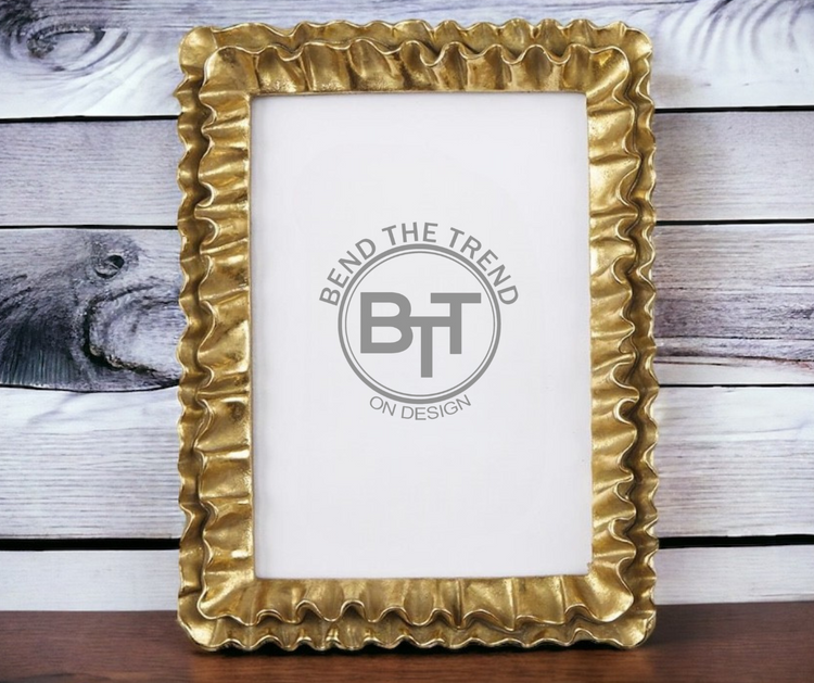 Gold Ruffle Frame