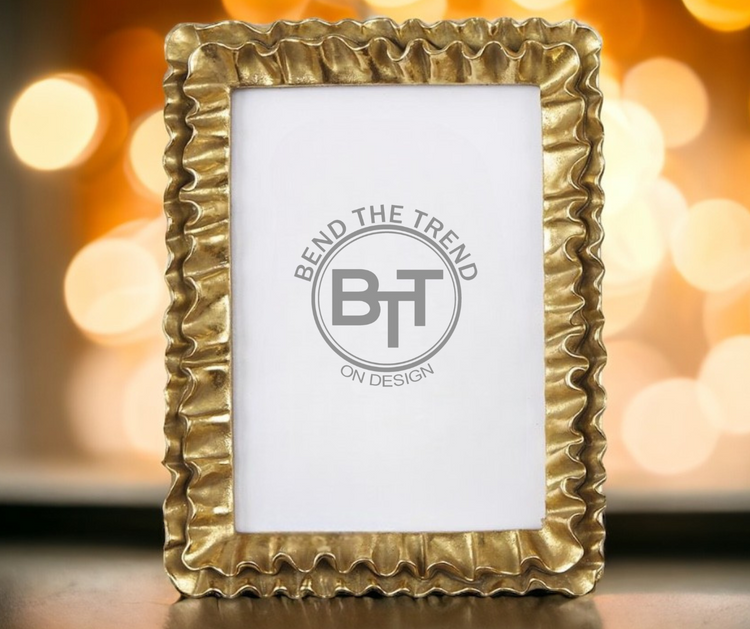 Gold Ruffle Frame