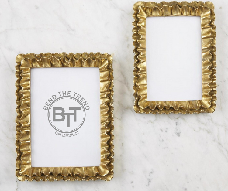 Gold Ruffle Frame